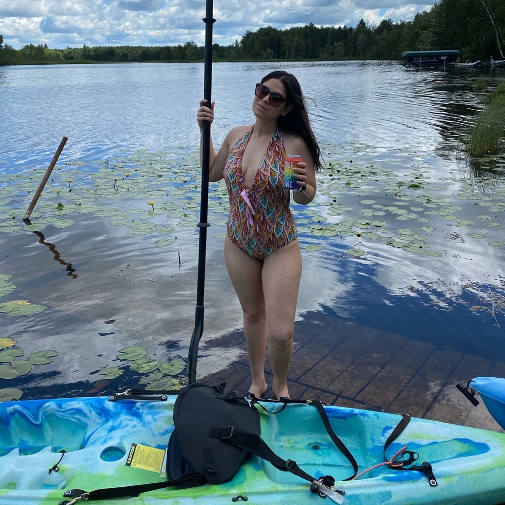 One piece bathing suit